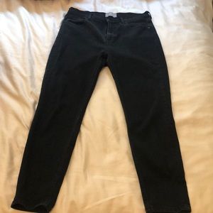 Everlane 32 Black High Rise Cigarette Jeans